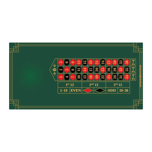 Bet Vault Roulette Table Mat - Rectangle, 6x3ft - Thai Aces