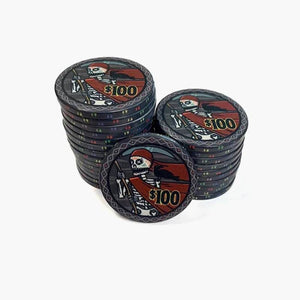 Customisable Poker Chips- Ceramic, 40/43/45/50mm - Thai Aces