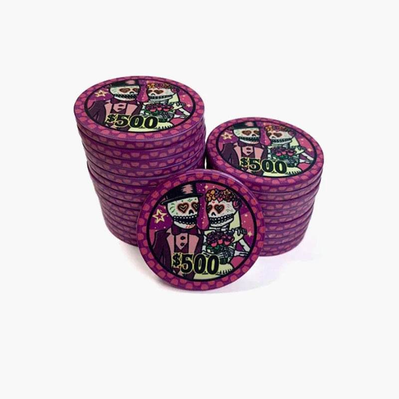 Customisable Poker Chips- Ceramic, 40/43/45/50mm - Thai Aces