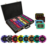 Conquer Gunpowder Poker Chipset - SD, 500/800/1000 Pcs, 30/50/80 Plaques, Clay, 50mm, 21g - Thai Aces