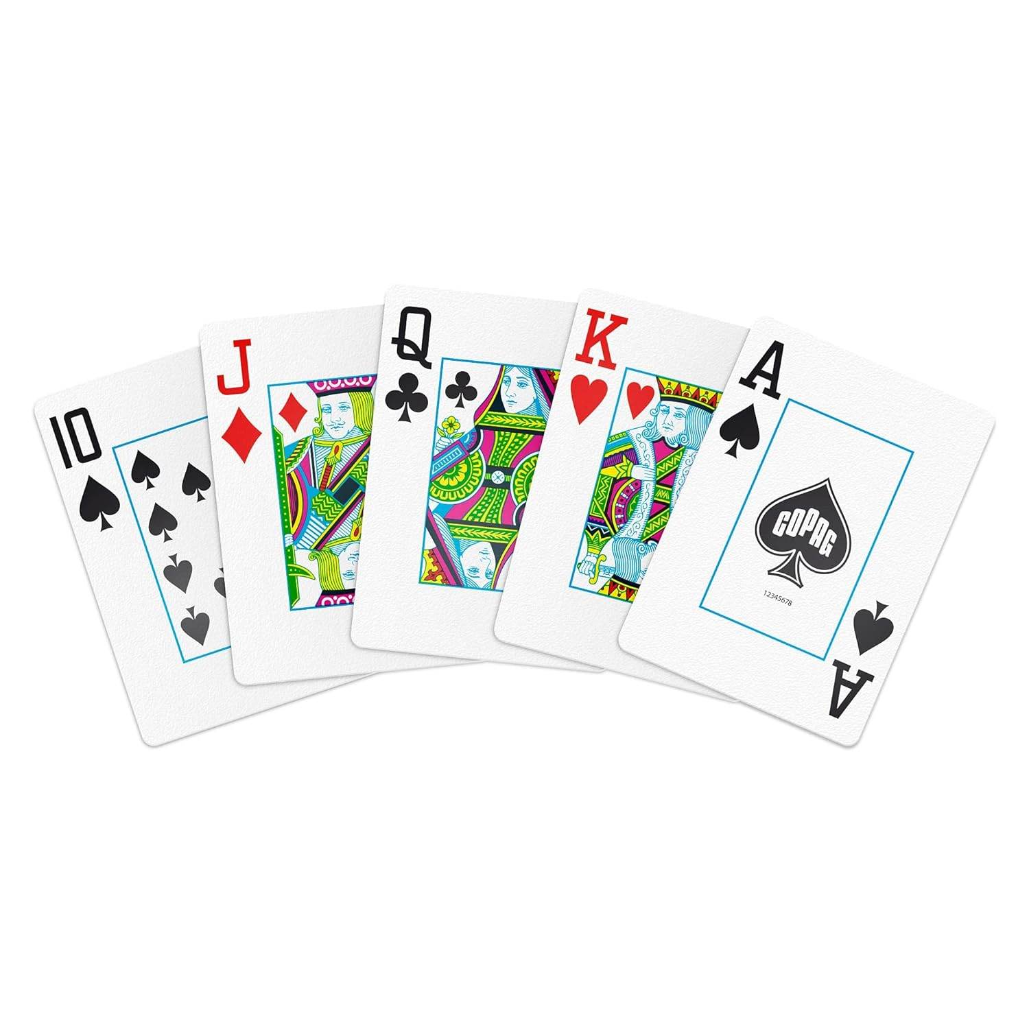 Copag Elite Playing Cards - Pack of 10, Multi Colors - Thai Aces
