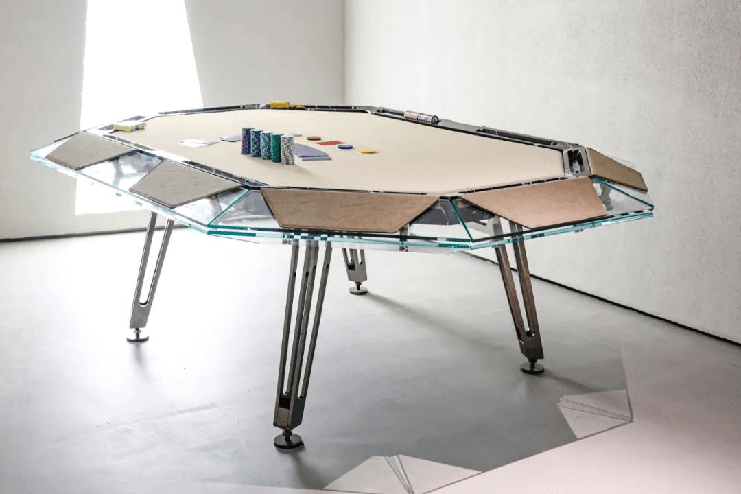Cronus Glass Poker Table - Thai Aces