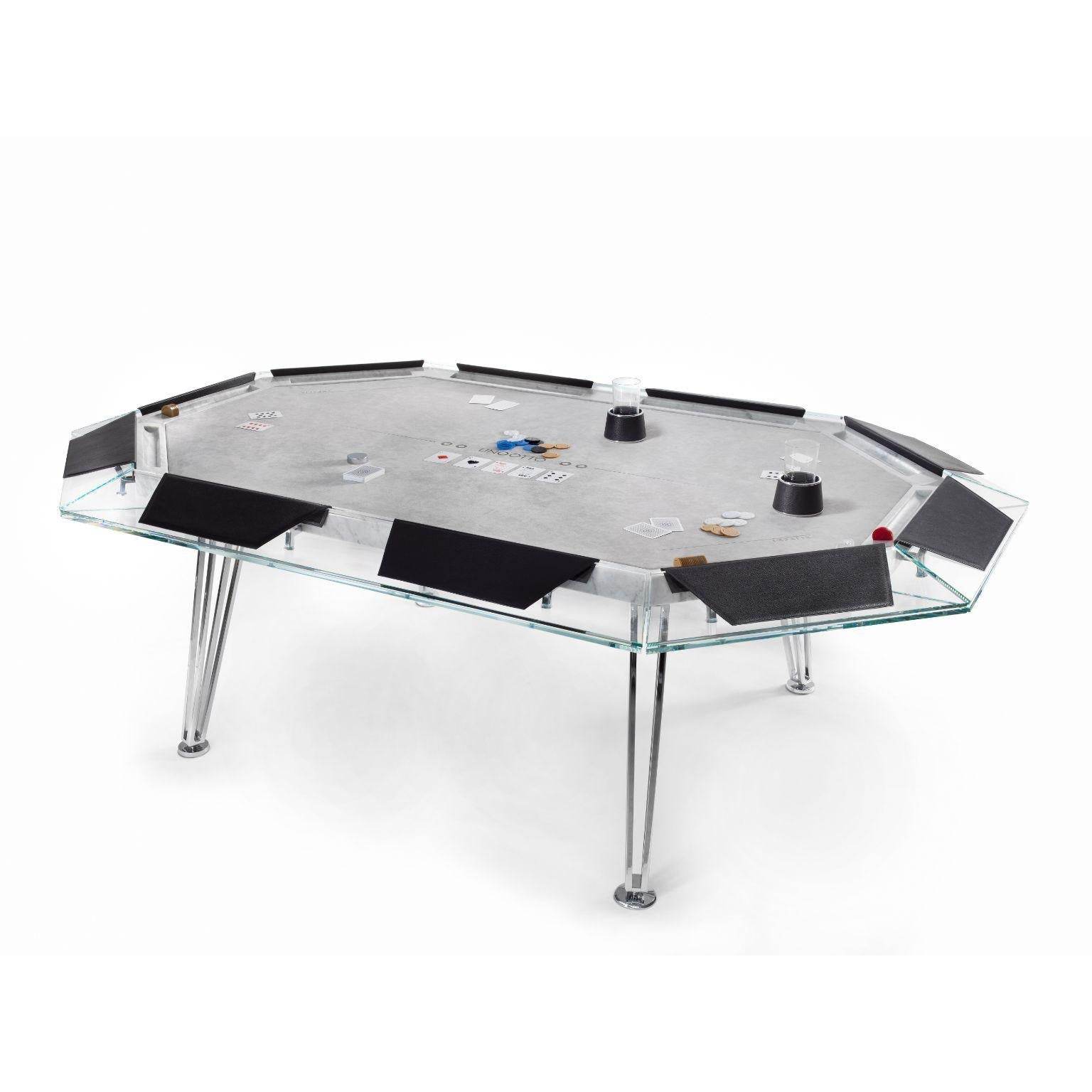 Cronus Glass Poker Table - Thai Aces