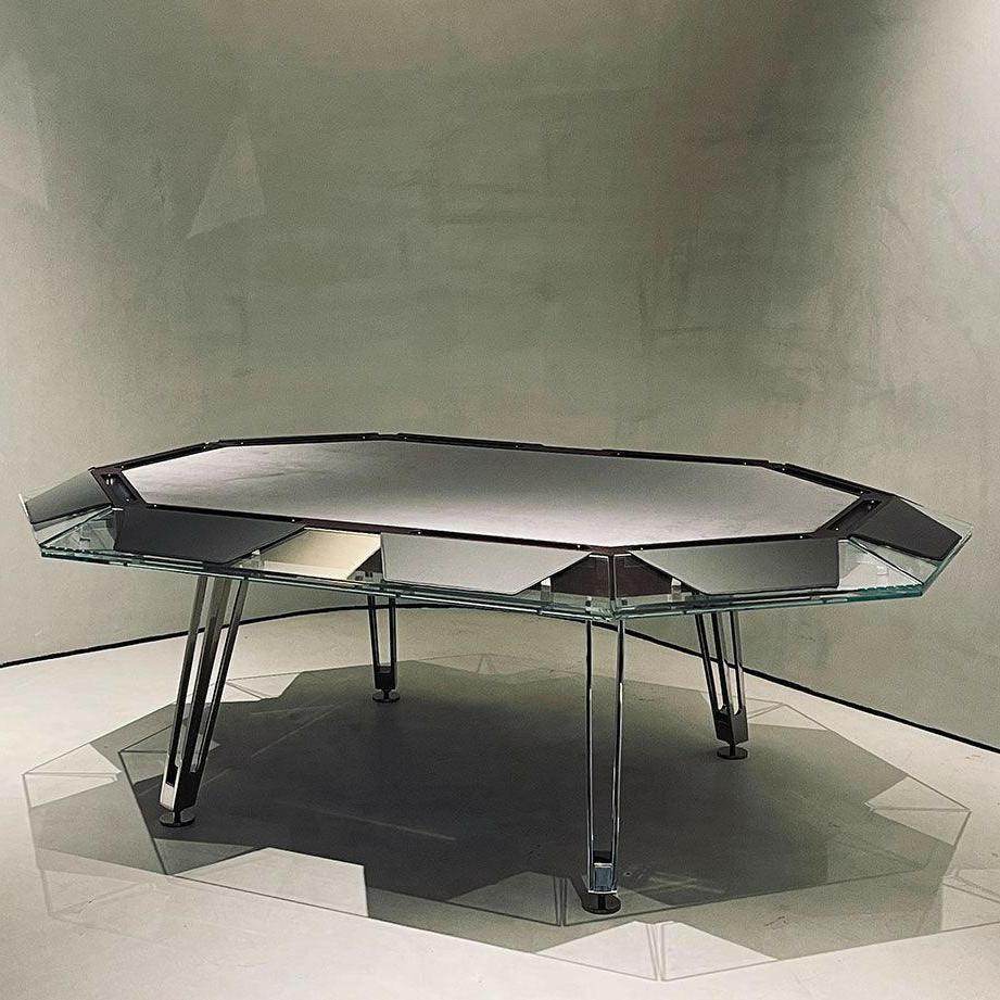 Cronus Glass Poker Table - Thai Aces