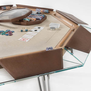 Cronus Glass Poker Table - Thai Aces