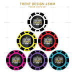 Customisable Poker Chips - Trent, Clay, 45mm, 18g - Thai Aces