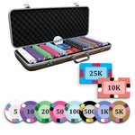 Evy Poker Chipset - 300/500 Pcs, 10/20 Plaques, Ceramic, 40mm, 10g - Thai Aces