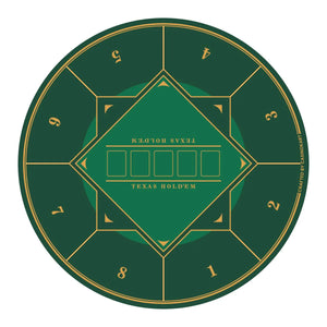 Gripper Series Poker Table Mat - Round, 4x4ft - Thai Aces