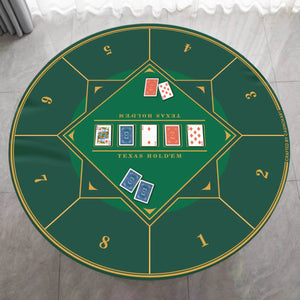Gripper Series Poker Table Mat - Round, 4x4ft - Thai Aces