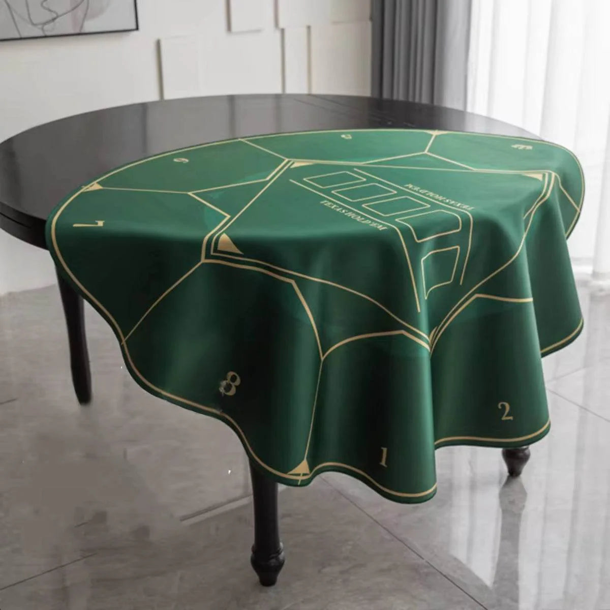 Gripper Series Poker Table Mat - Round, 4x4ft - Thai Aces