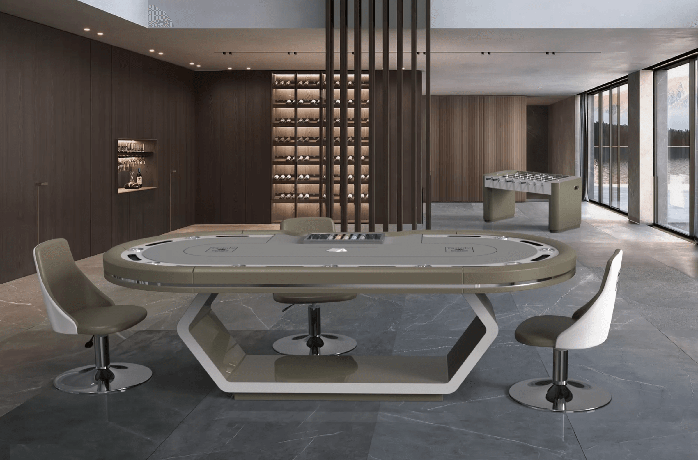 Italian Jade Poker Table - Thai Aces