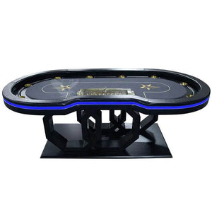 Swirl Rings Poker Table - Thai Aces
