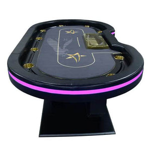 Swirl Rings Poker Table - Thai Aces