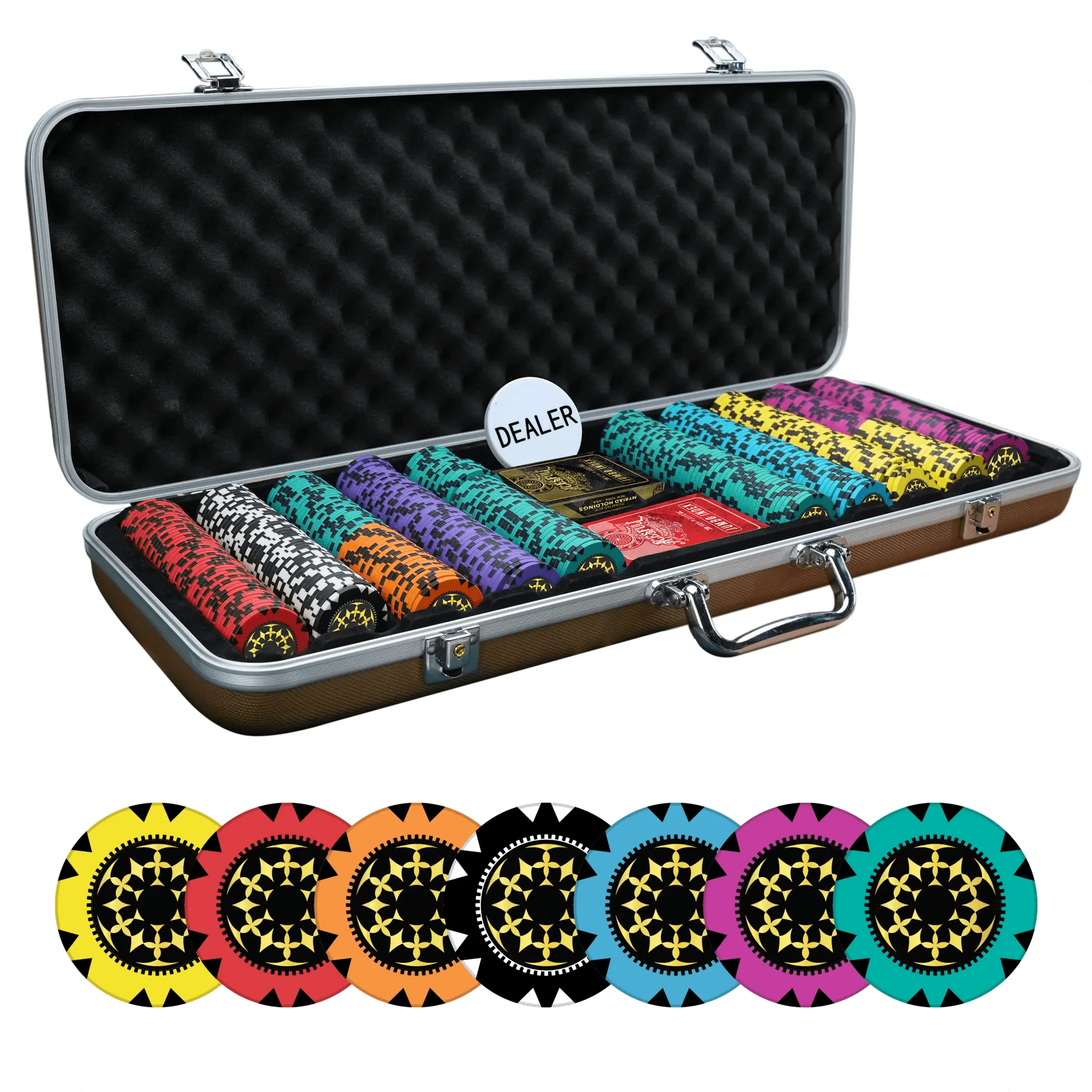 Aureate Galaxy Poker Chipset Without Denomination - GR, 300/500 Pcs, Clay, 40mm, 14g - Thai Aces