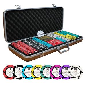 Bellagio Casino Poker Chipset - EPT, 300/500 Pcs, Clay, 40mm, 14g - Thai Aces