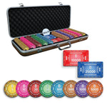 Bloom Rings Poker Chipset - 300/500 Pcs, 10/20 Plaques, Ceramic, 40mm, 10g - Thai Aces