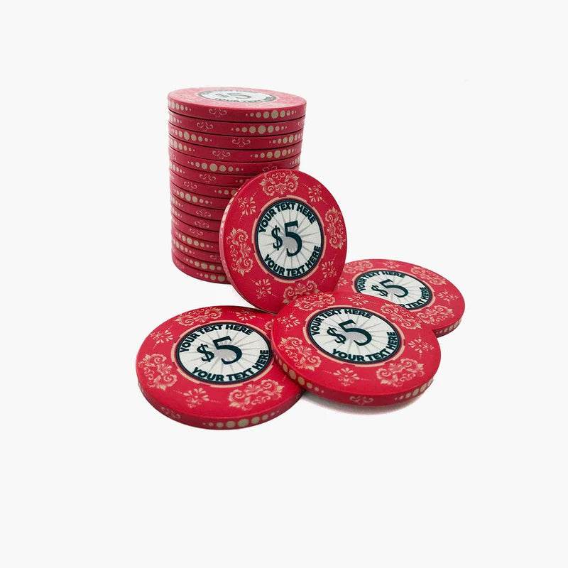 Customisable Poker Chips- Ceramic, 40/43/45/50mm - Thai Aces