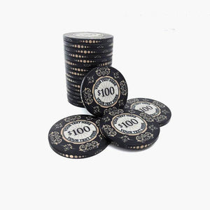 Customisable Poker Chips- Ceramic, 40/43/45/50mm - Thai Aces