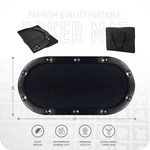 Masterfold Poker Tabletop - Oval, 6x3ft - Thai Aces