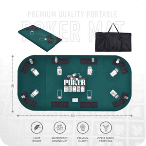 Poker House Poker Tabletop - Rectangle, 6x3ft - Thai Aces