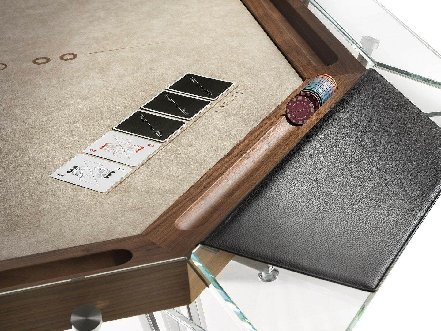 Cronus Glass Poker Table - Thai Aces