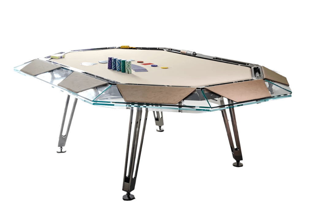 Cronus Glass Poker Table - Thai Aces