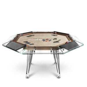 Cronus Glass Poker Table - Thai Aces