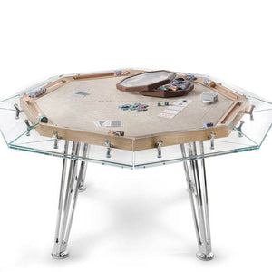 Cronus Glass Poker Table - Thai Aces