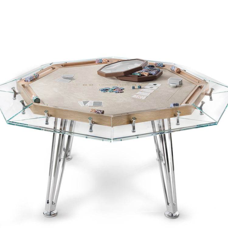 Cronus Glass Poker Table - Thai Aces