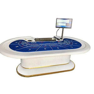 Feather White Baccarat Table - Thai Aces