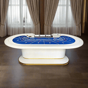 Feather White Baccarat Table - Thai Aces