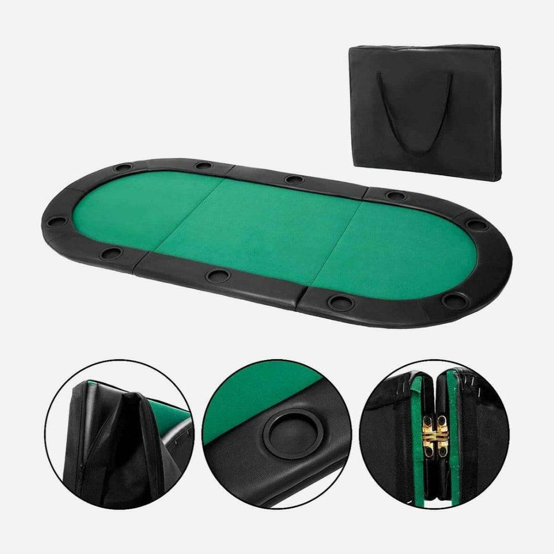 Masterfold Poker Tabletop - Oval, 6x3ft - Thai Aces