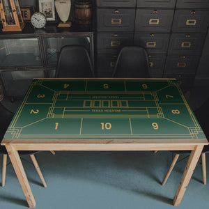 Gripper Series Poker Table Mat - Rectangle, 6x3ft - Thai Aces