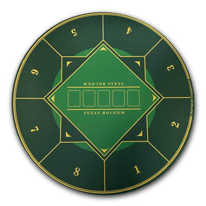 Gripper Series Poker Table Mat - Round, 4x4ft - Thai Aces