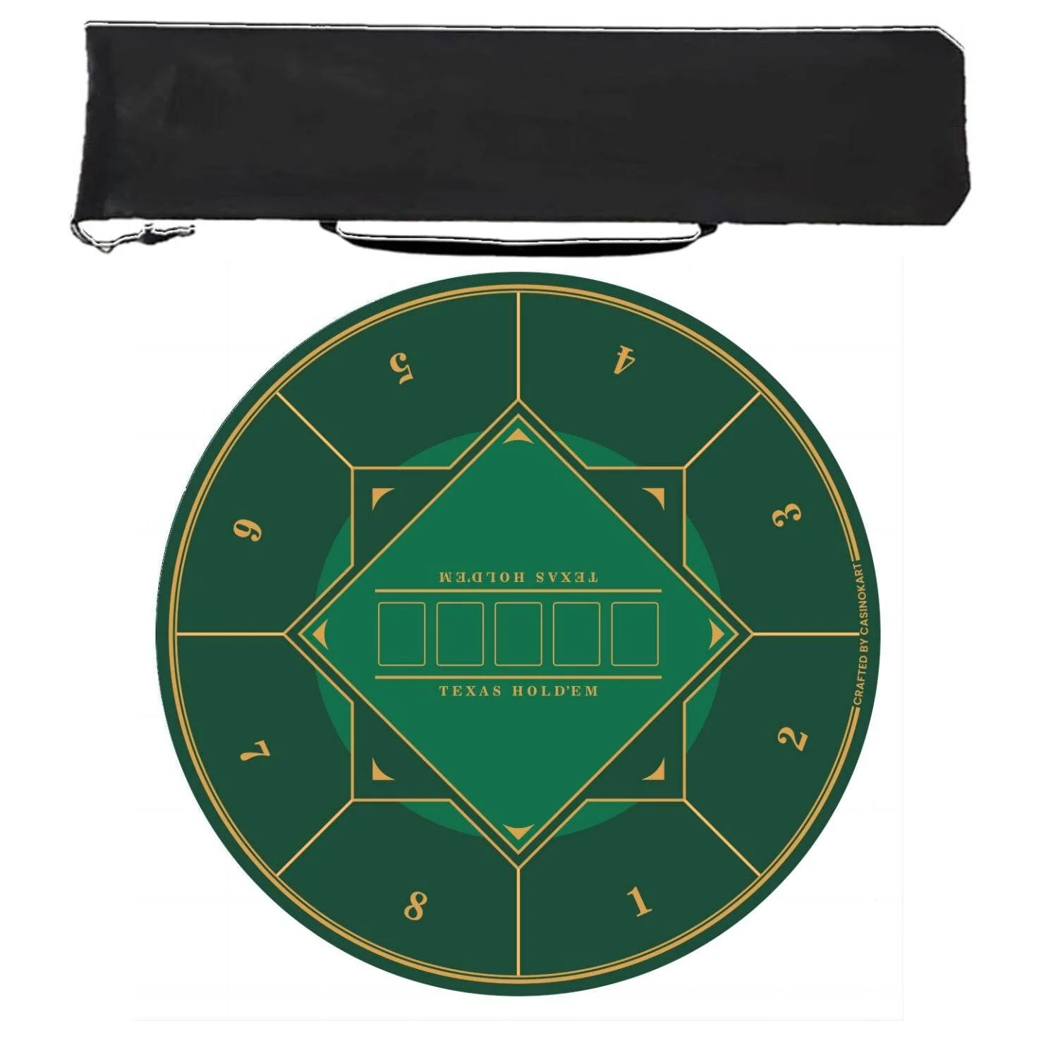 Gripper Series Poker Table Mat - Round, 4x4ft - Thai Aces