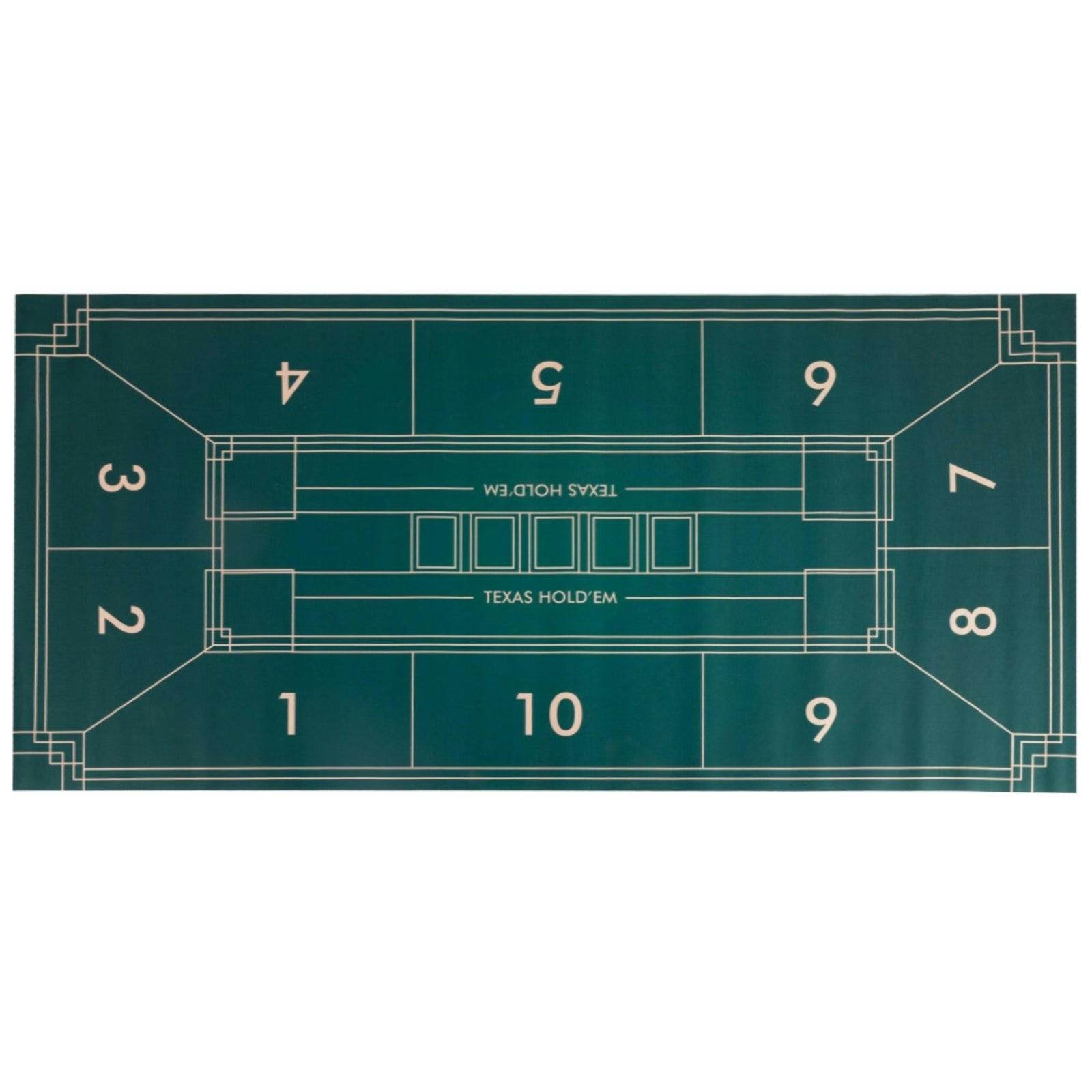 Gripper Series Poker Table Mat - Rectangle, 6x3ft - Thai Aces