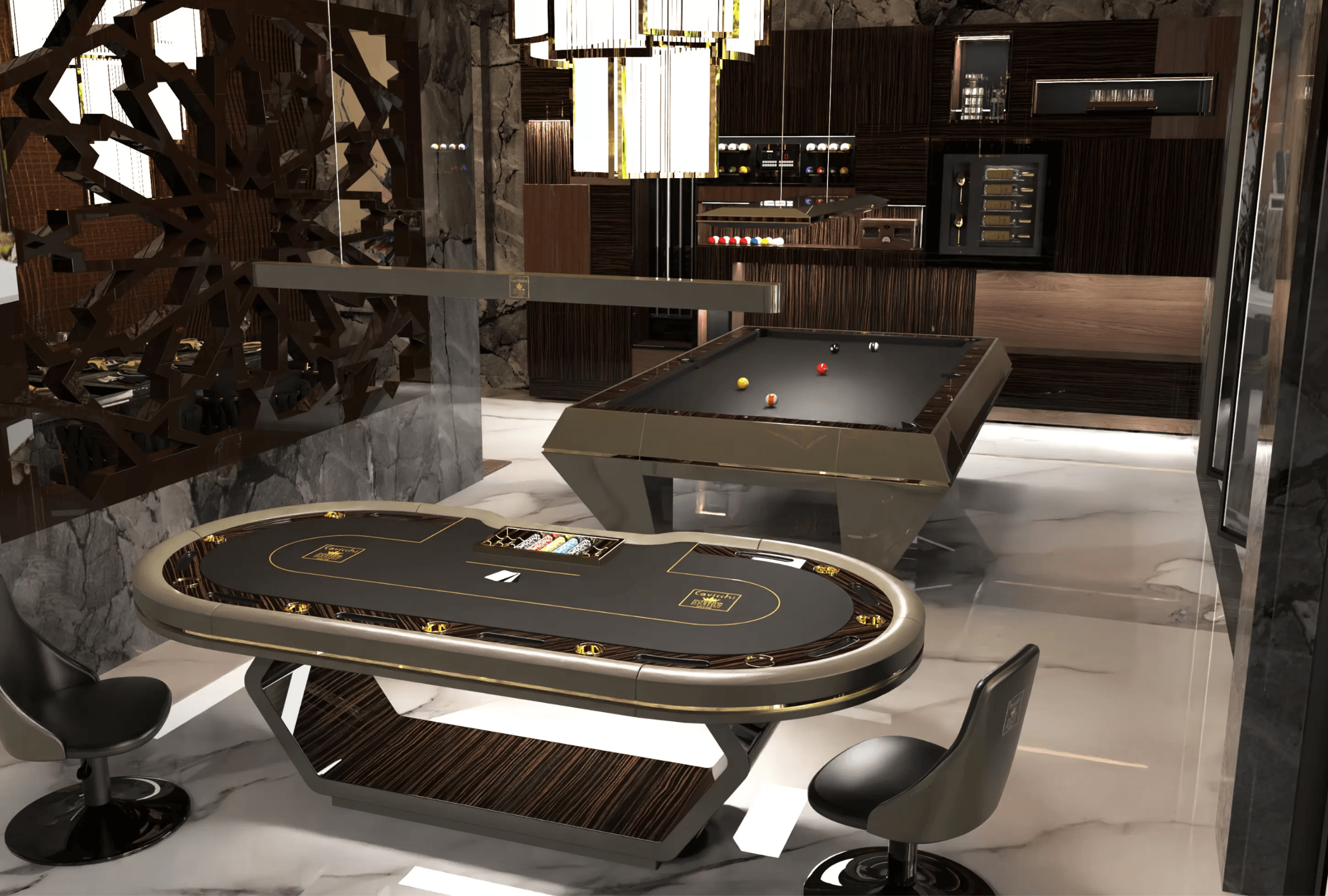 Italian Jade Poker Table - Thai Aces