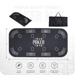 Poker House Poker Tabletop - Rectangle, 6x3ft