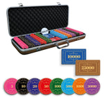 Rosette Poker Chipset - 300/500 Pcs, 10/20 Plaques, Ceramic, 40mm, 10g - Thai Aces
